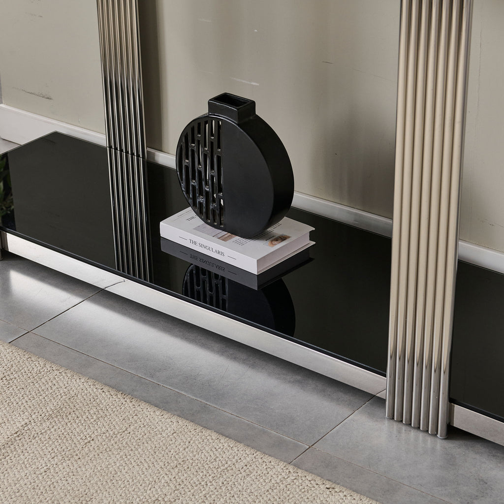 Console Table With Double Tier Storage