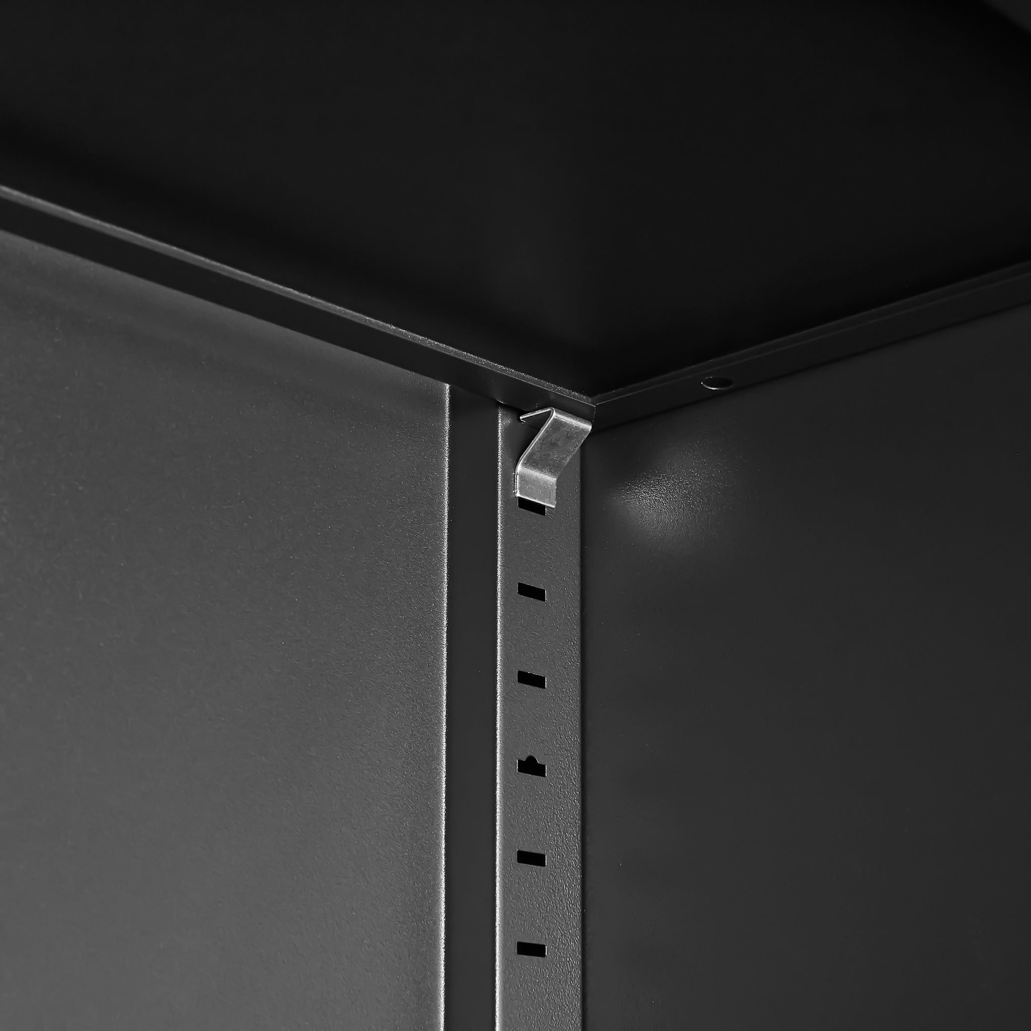 2 Door File Cabinet With Lock, 4 Adjustable Shelves, Heavy-Duty