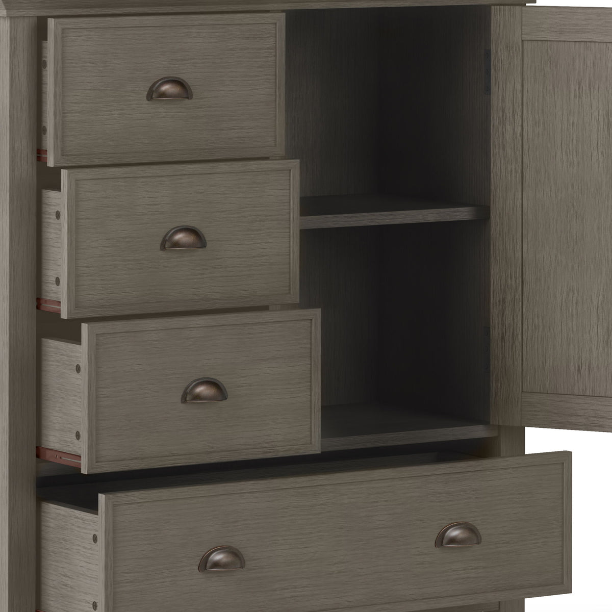 Redmond - Medium Storage Cabinet - Dark Brown