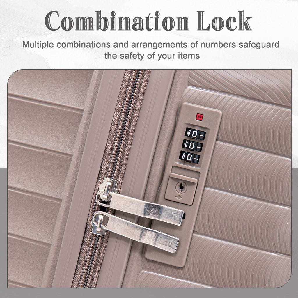 4 Piece Luggage Set, Combination Lock