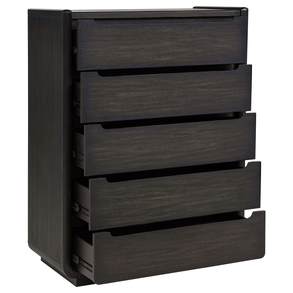 Bangor - 5 Drawer Bedroom Chest - Black