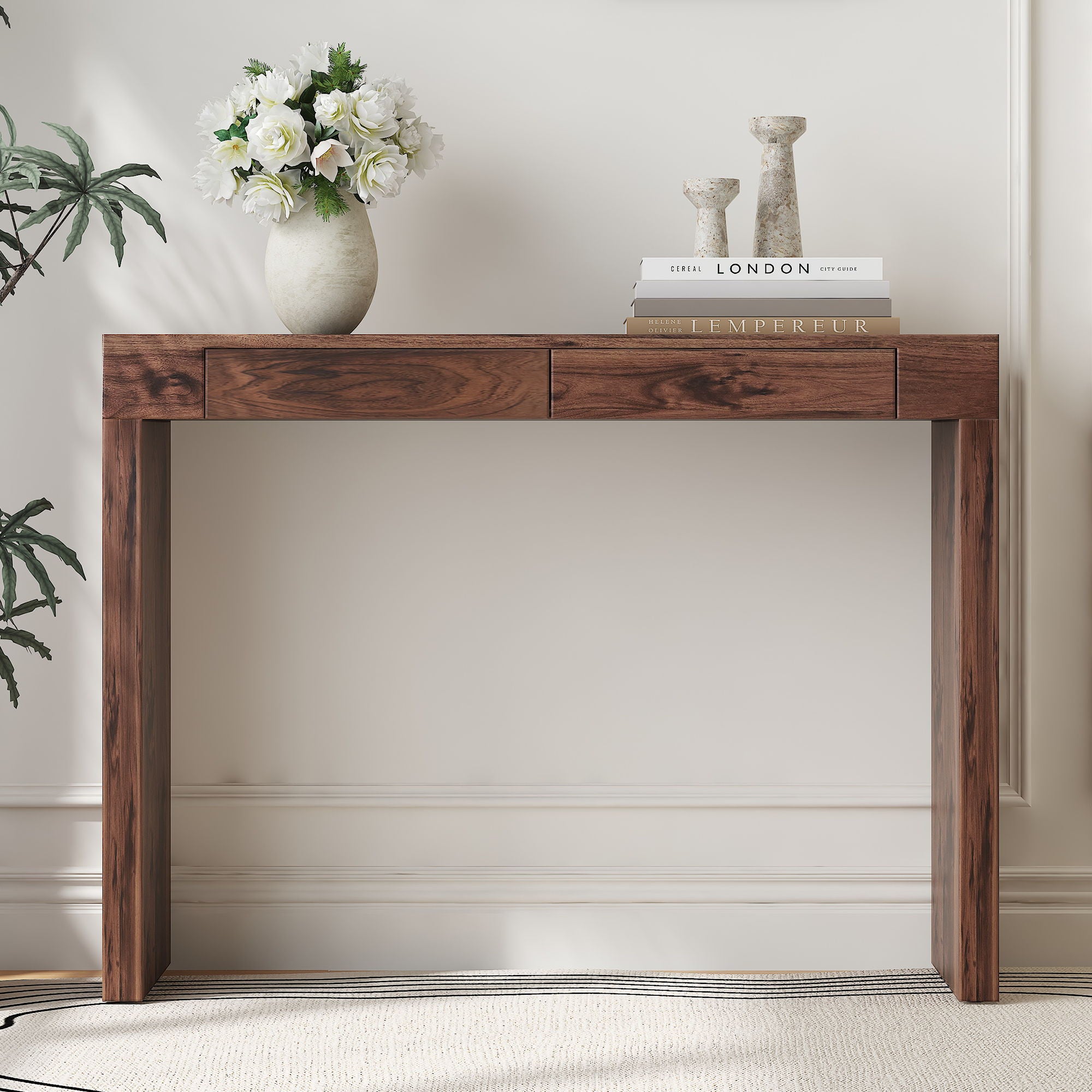 Elegant Bar Table With 2 Drawers