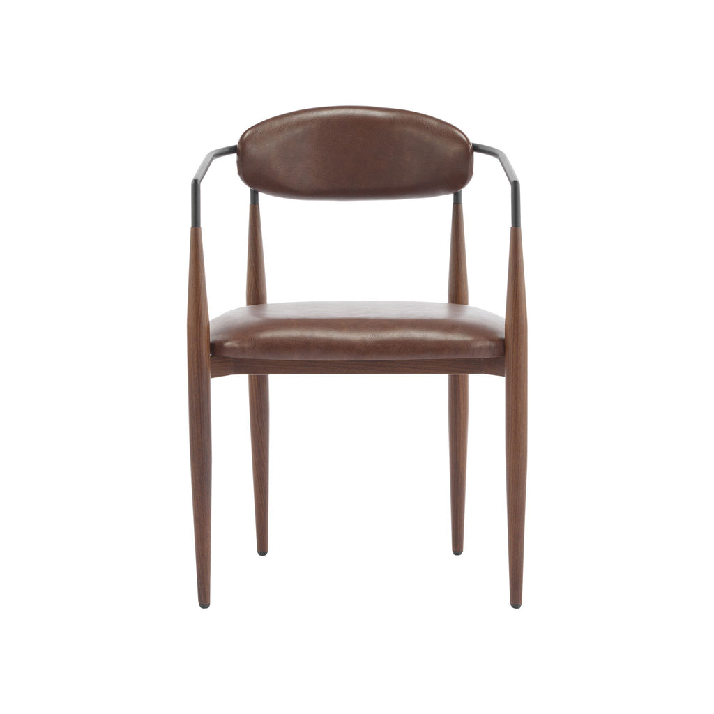 Modern Luxe Dining Arm Chair Set With Upholstery