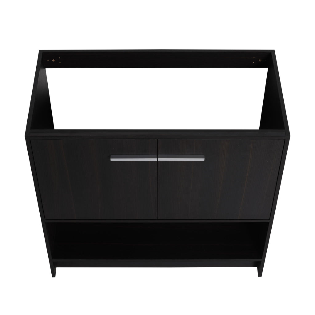 Modern Freestanding Bathroom Vanity With 2 Doors