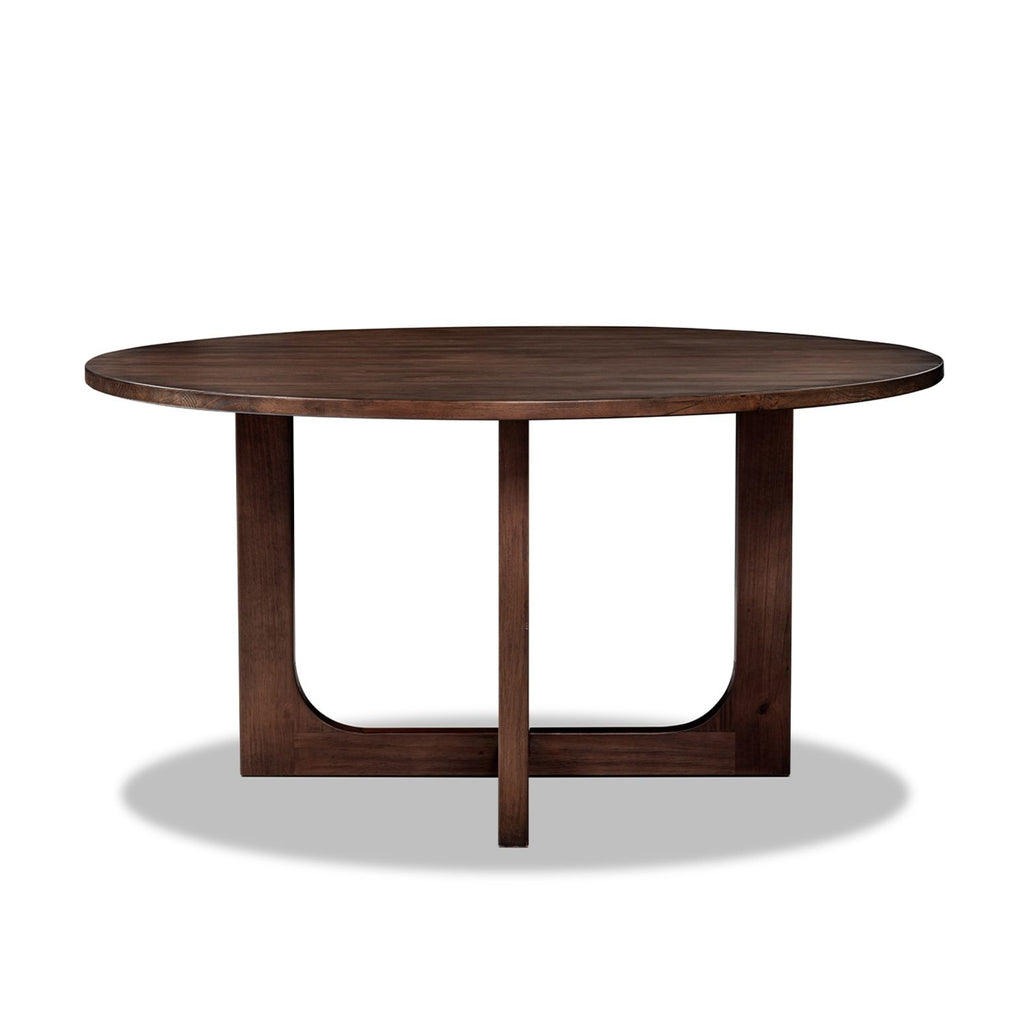 Pino - Round Dining Table - Dark Brown