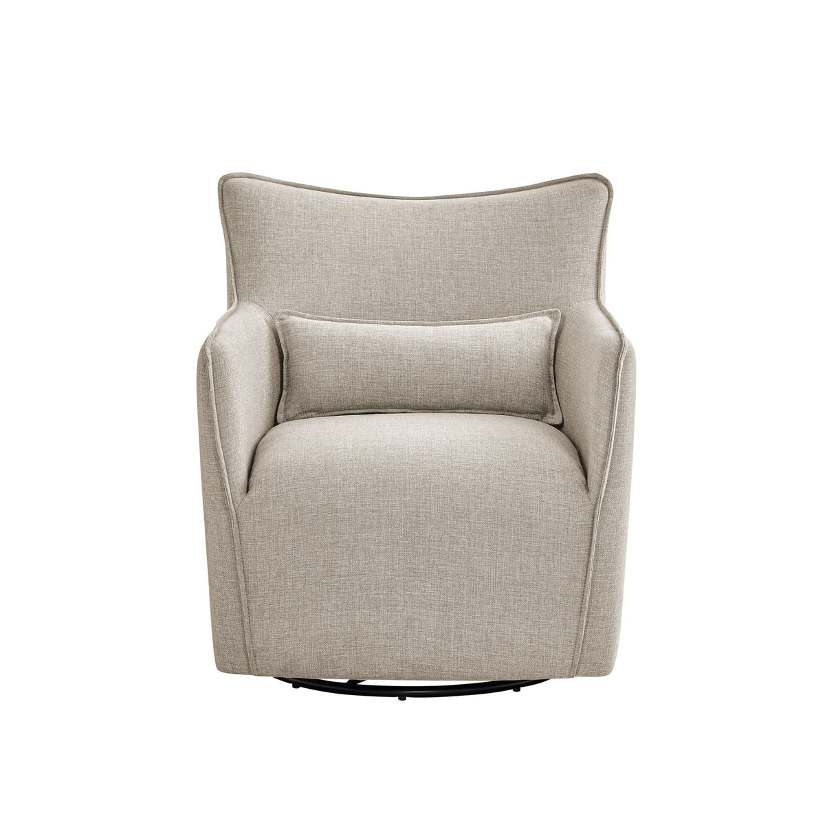 Ayla - Swivel Accent Chair With Matching Lumbar Pillow