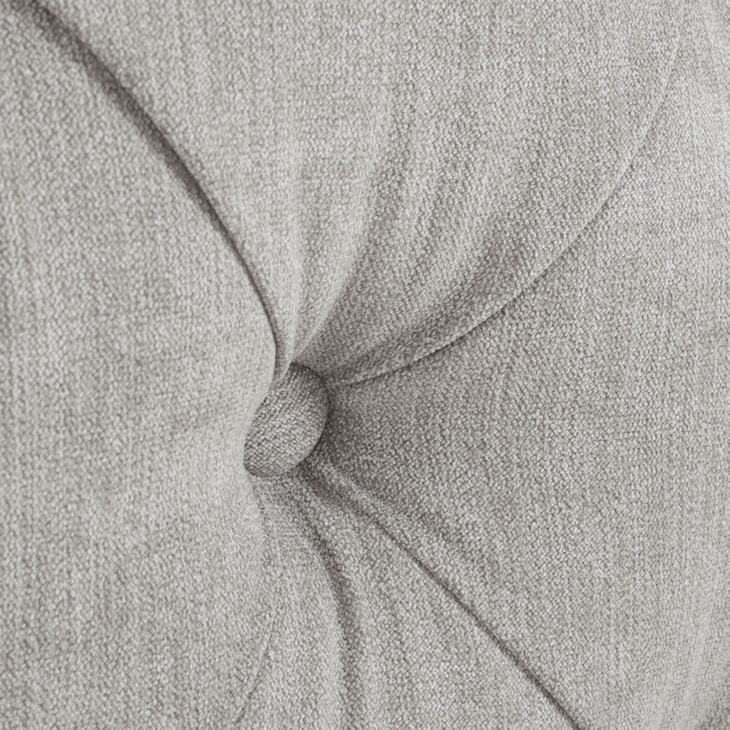 Marcella - King Upholstered Shelter Headboard Bed Set - Silver Gray