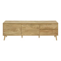 TV Stand Console With Storage Drawers And Cabinets - Walnut