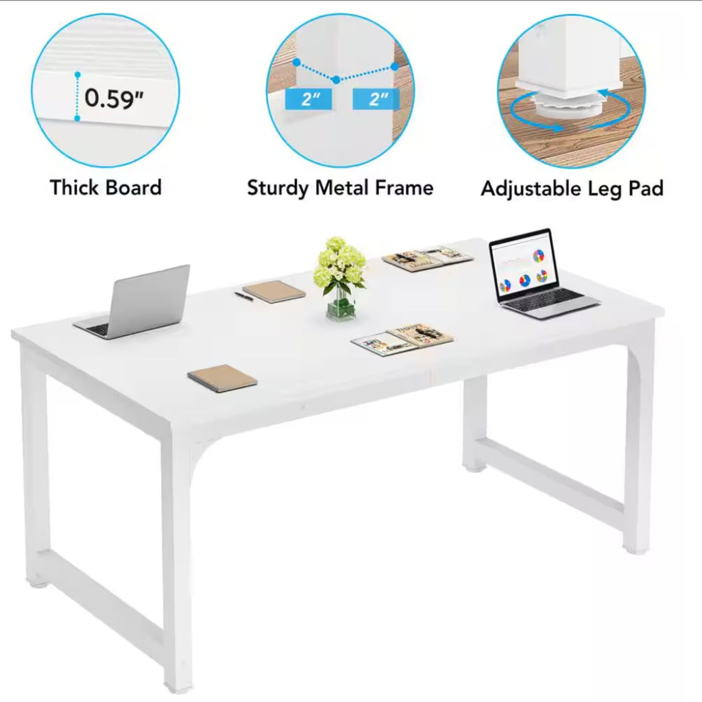 Executive Office Desk, Large Modern Computer Workstation