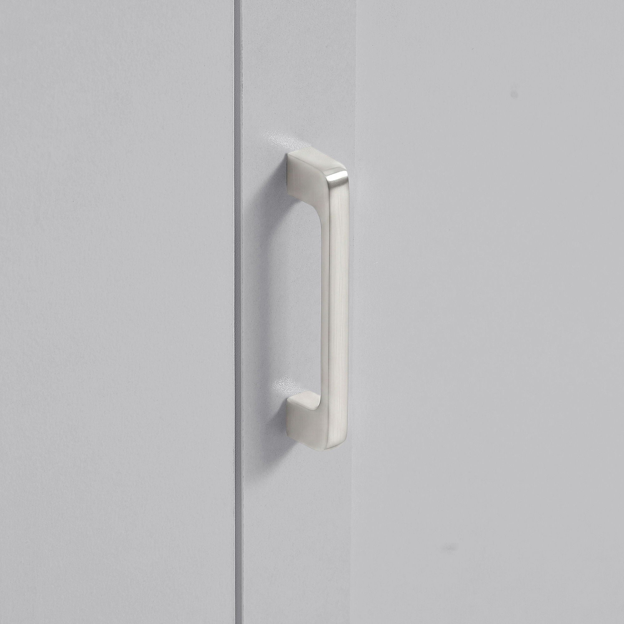 Tall Freestanding Bathroom Storage Cabinet With Adjustable Shelves And Side Hooks