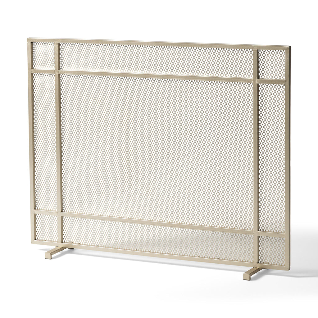 Elegant Iron Fire Screen For Fireplace Protection