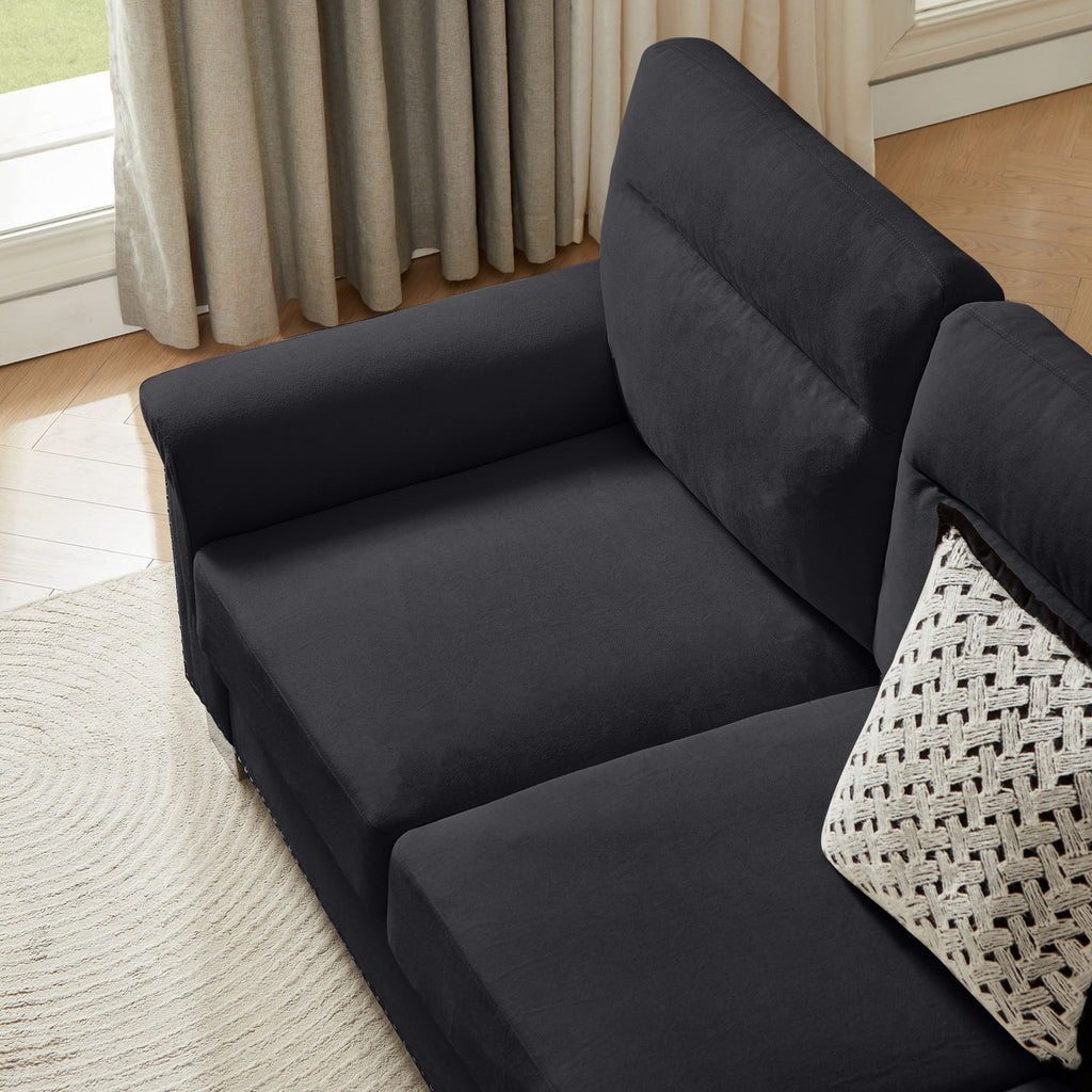 3 Seater Elegant Stationary Sofa