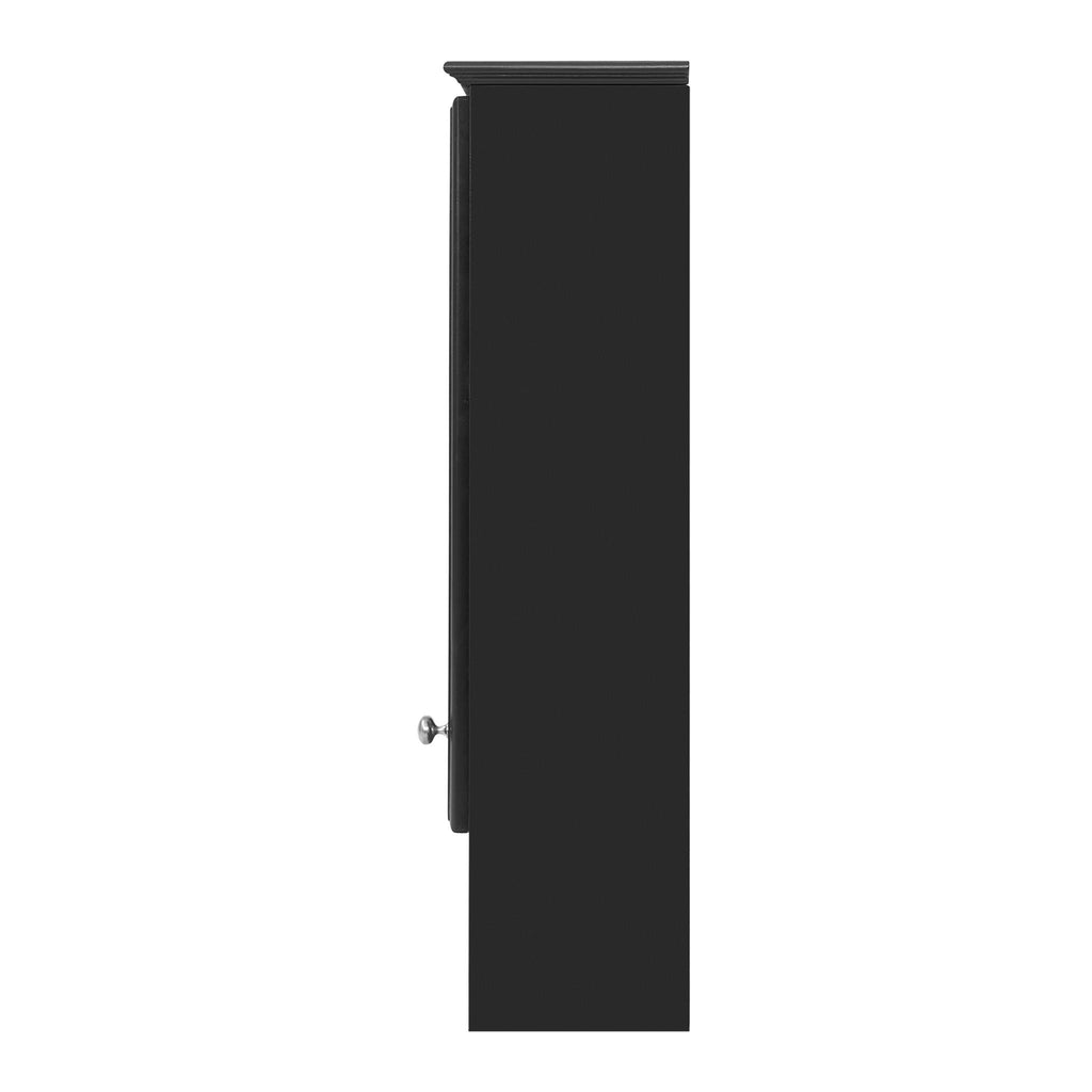 Modern 3 In 1 Bathroom Mirror Cabinet With Adjustable Shelf & Towel Bar