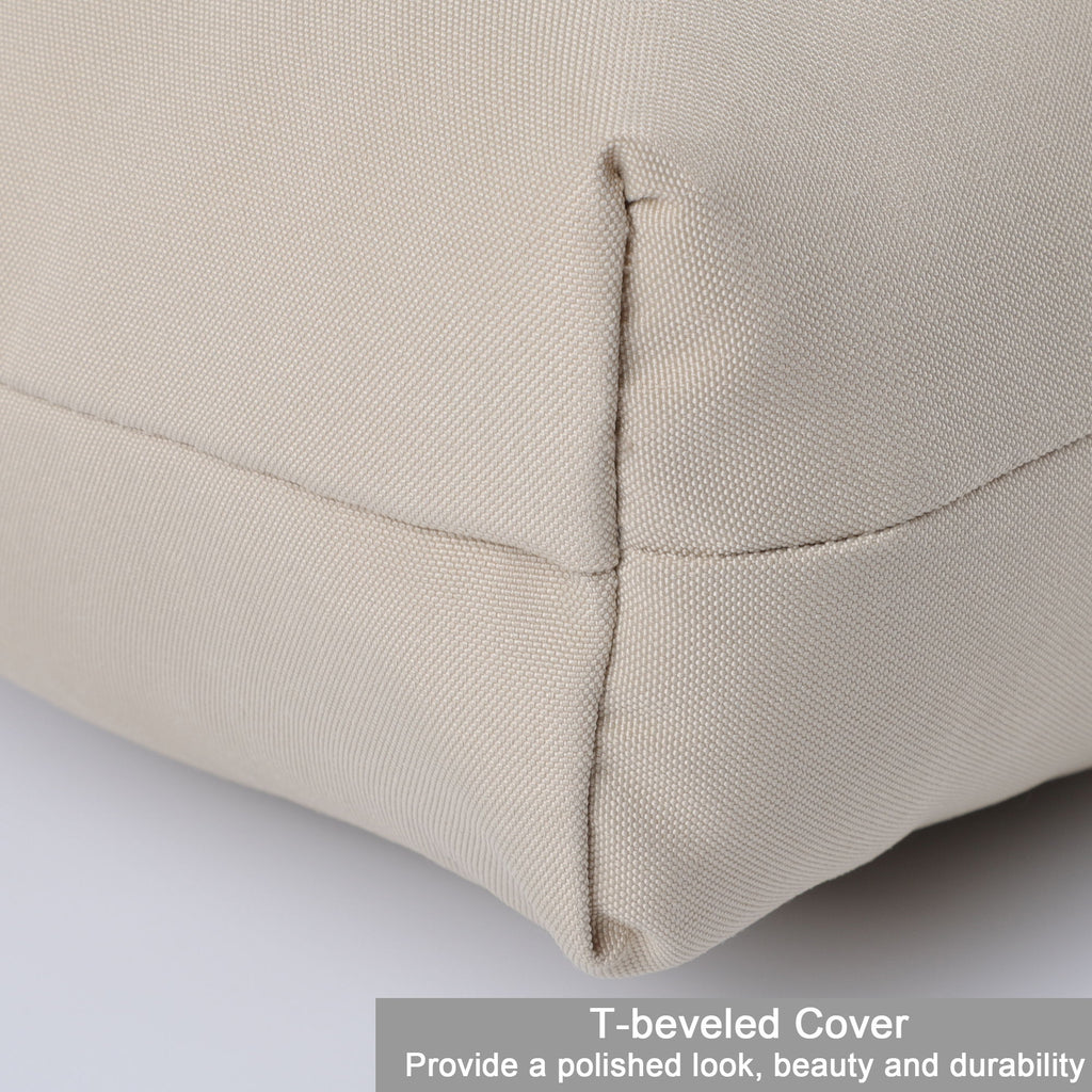 2 Piece High Back Patio Chair Cushion Set