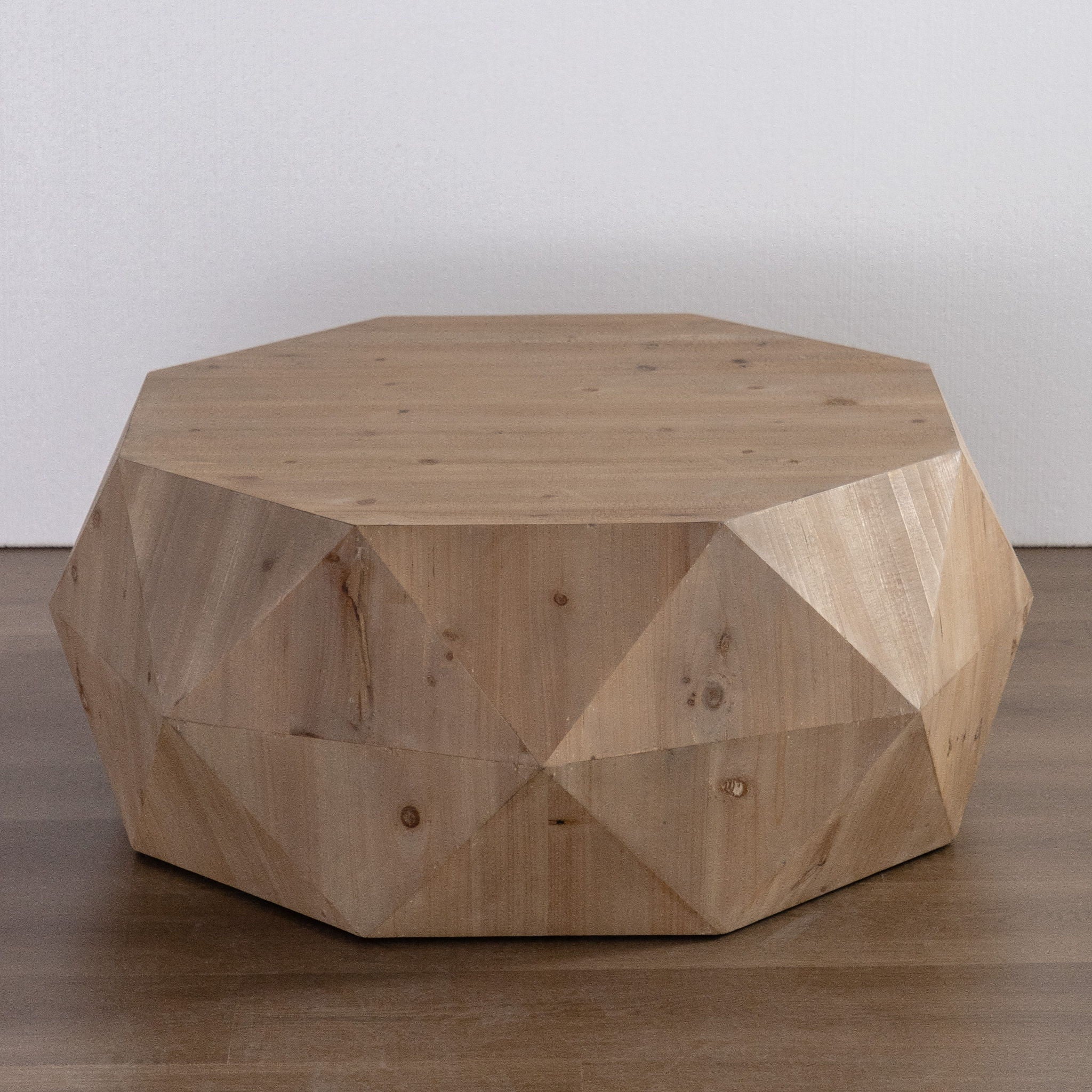 Coffee Table With 3D Embossed Design - Natural