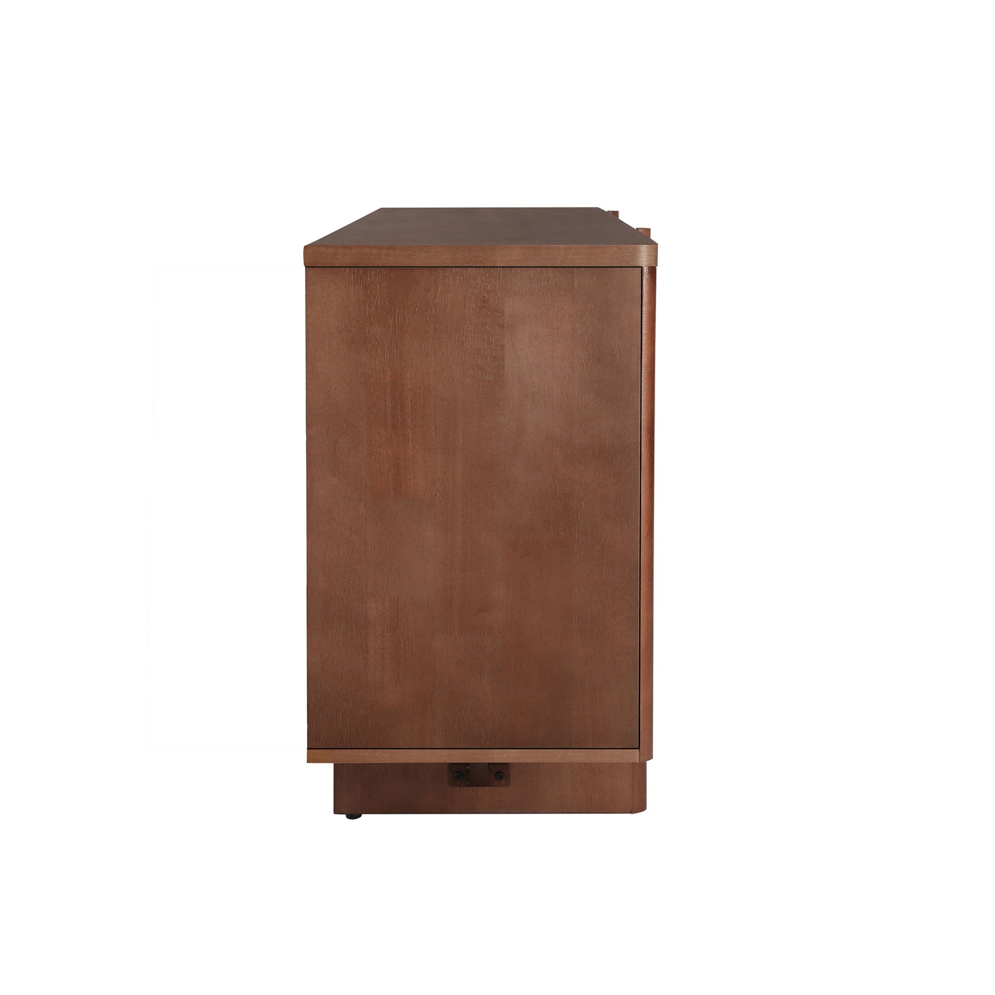 Govanny - Storage Sideboard With Adjustable Shelves & Rubberwood Legs - Espresso