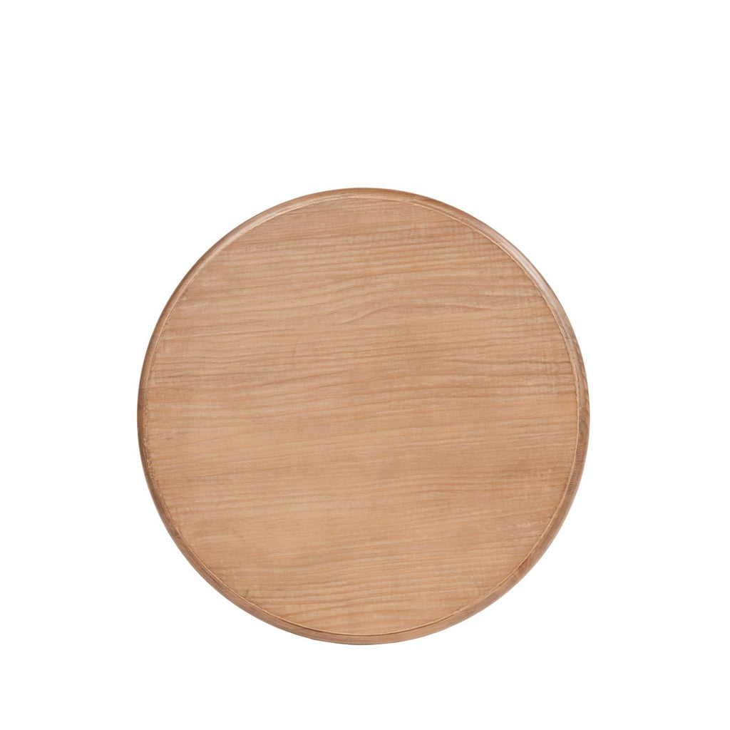 Winslow - Round Pedestal Side Table - Natural / Light Brown