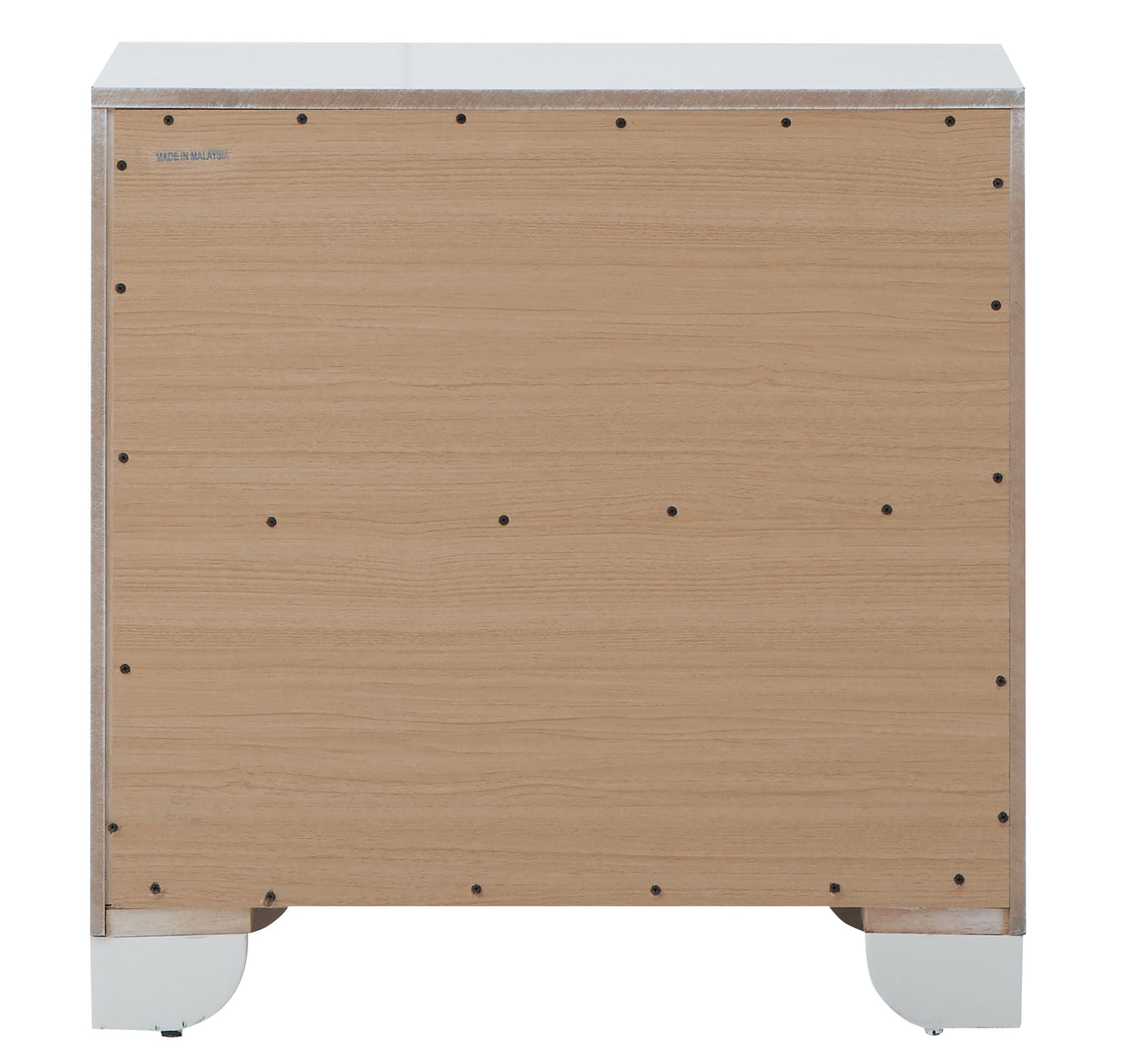 Contemporary Nightstand - Silver Champagne - Particle Board