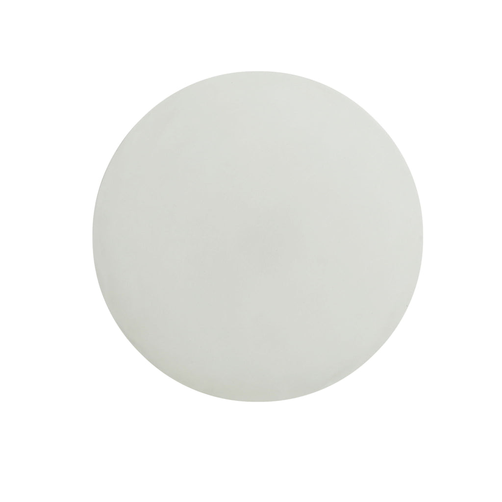 Outdoor Round Top Side Table / End Table, Living Room Accent Table - Antique White