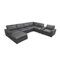 Large Seating Modular Upholstered Sectional