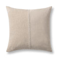 Nisha - 22" x 22" Accent Pillow - Natural / Ivory