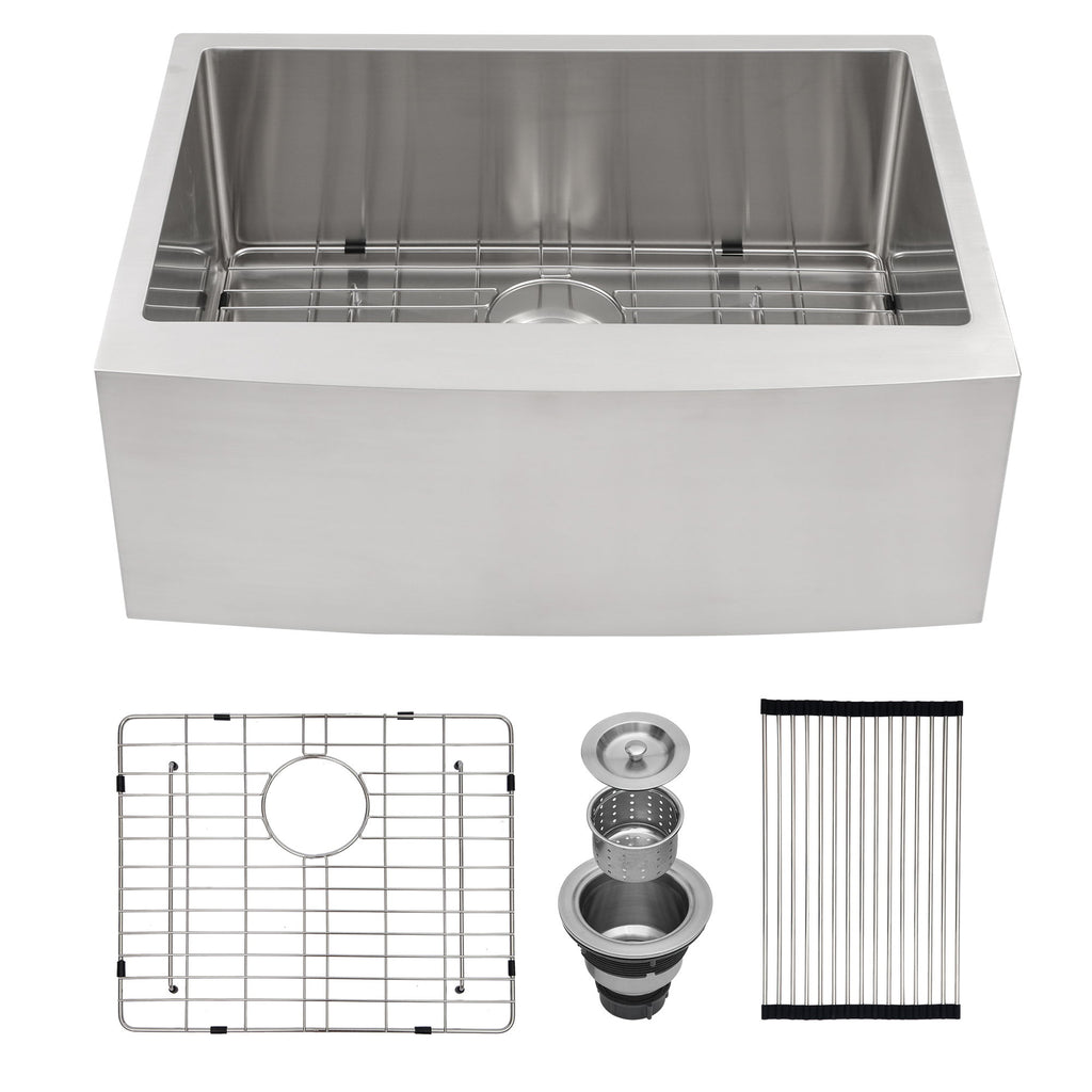 Farmhouse Kitchen Sink Stainless Steel Apron Front