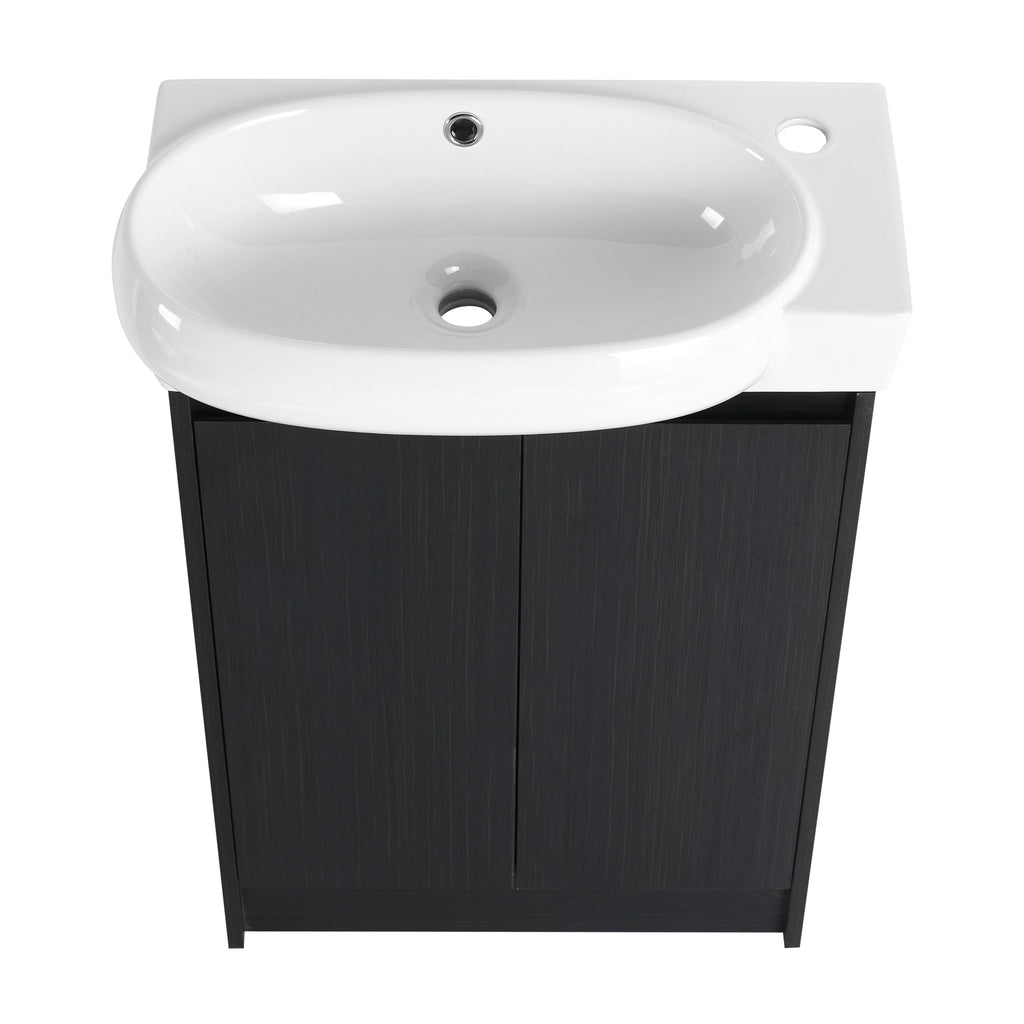 Freestanding Bathroom Vanity & Sink, Soft Close Doors