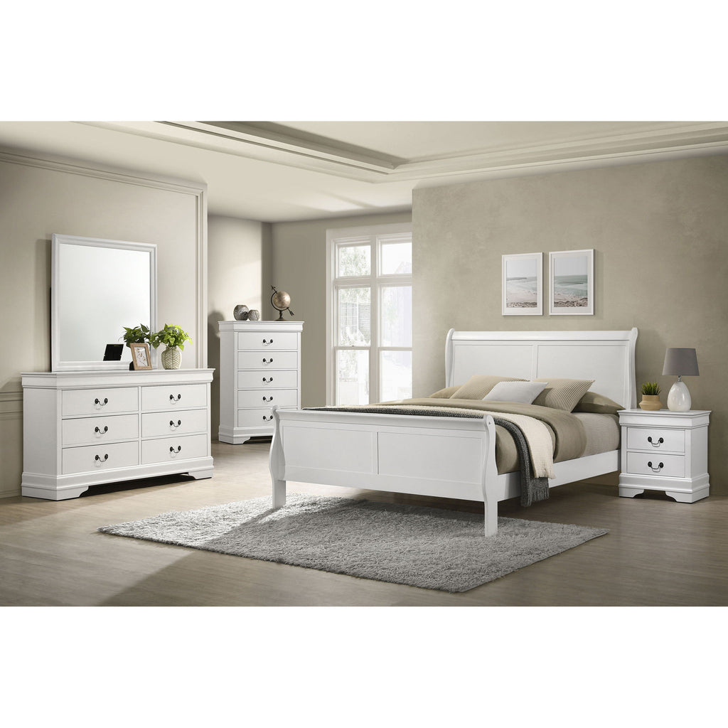 5 Drawer Bedroom Chest - White
