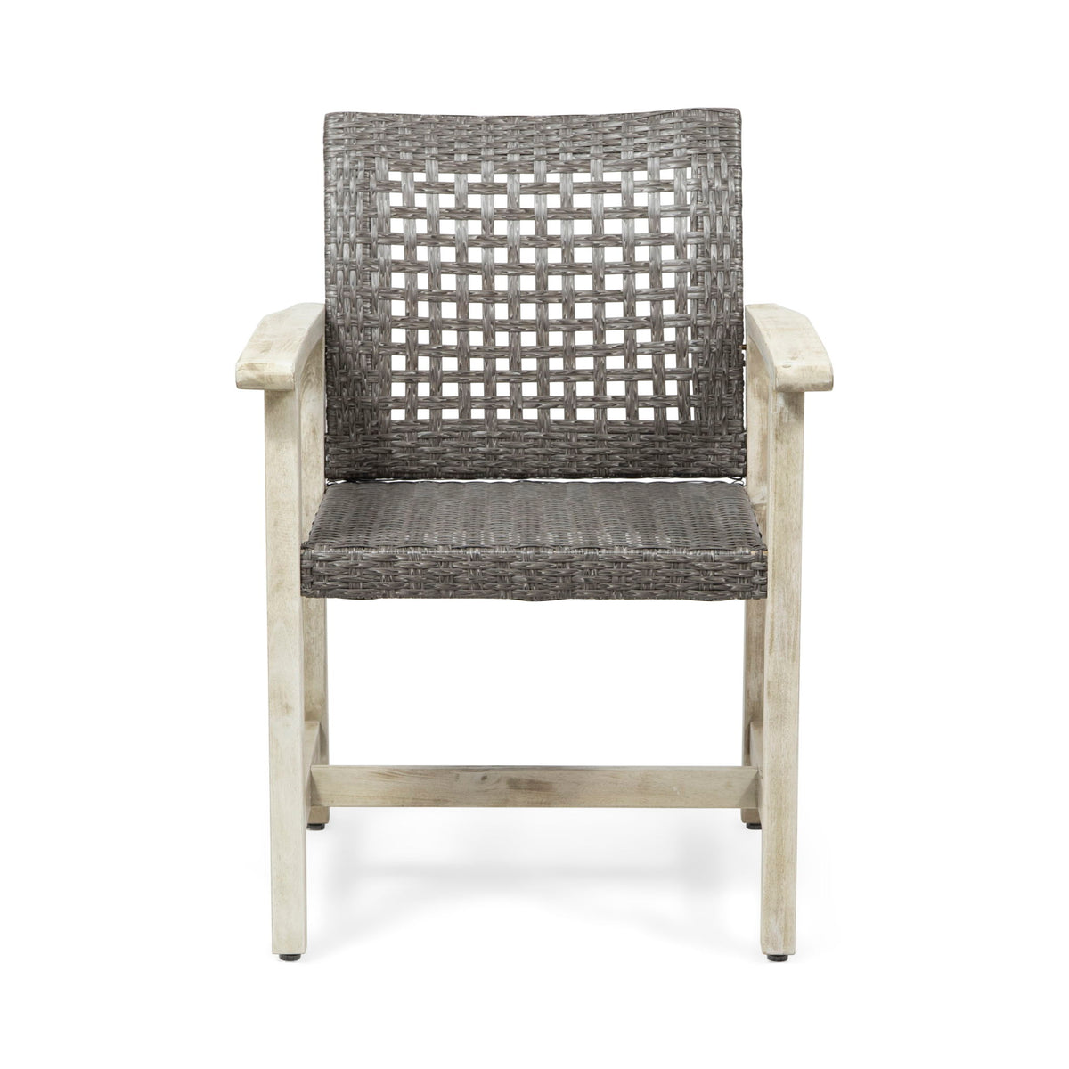 Outdoor Dining Chair Acacia Wood Frame (Set of 2)