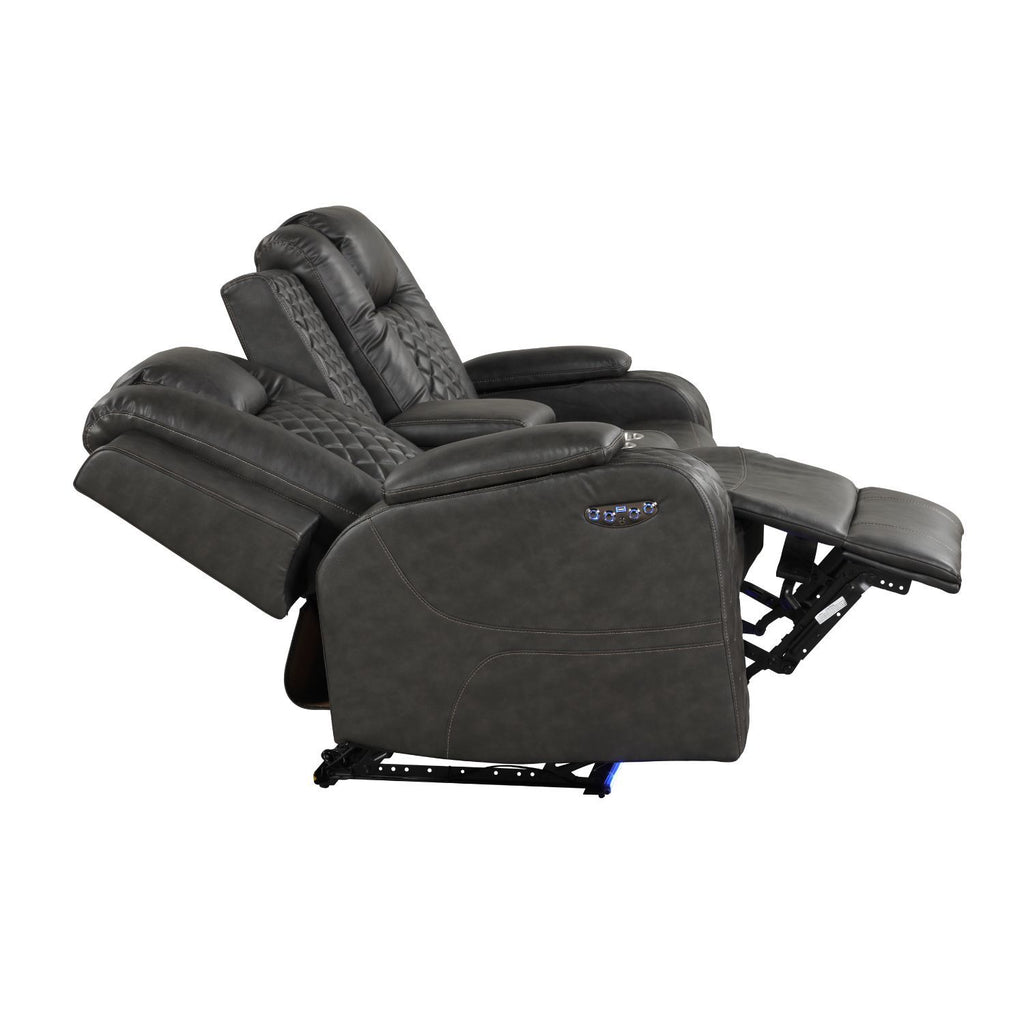 Benz - LED & Power Recliner With Adjustable Headrests And Ambient LED Lighting
