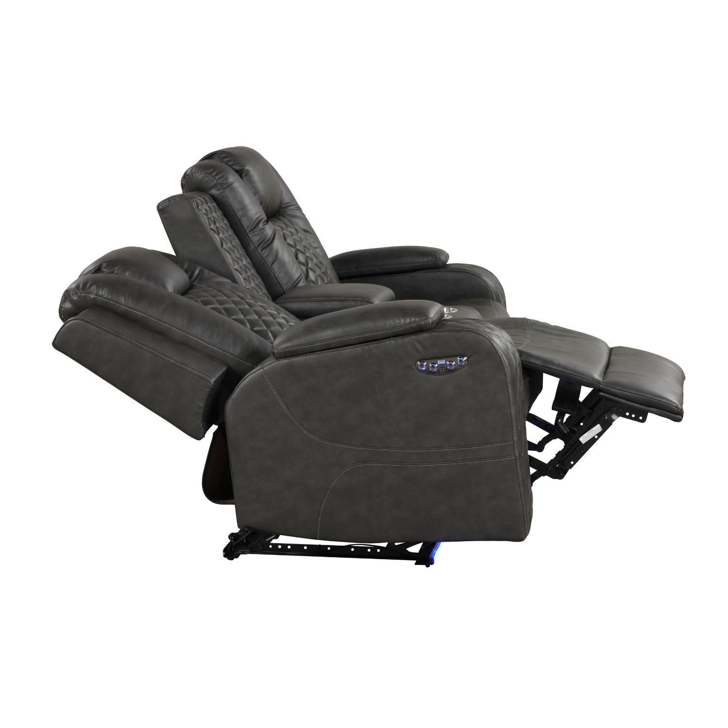 Benz - LED & Power Recliner With Adjustable Headrests And Ambient LED Lighting