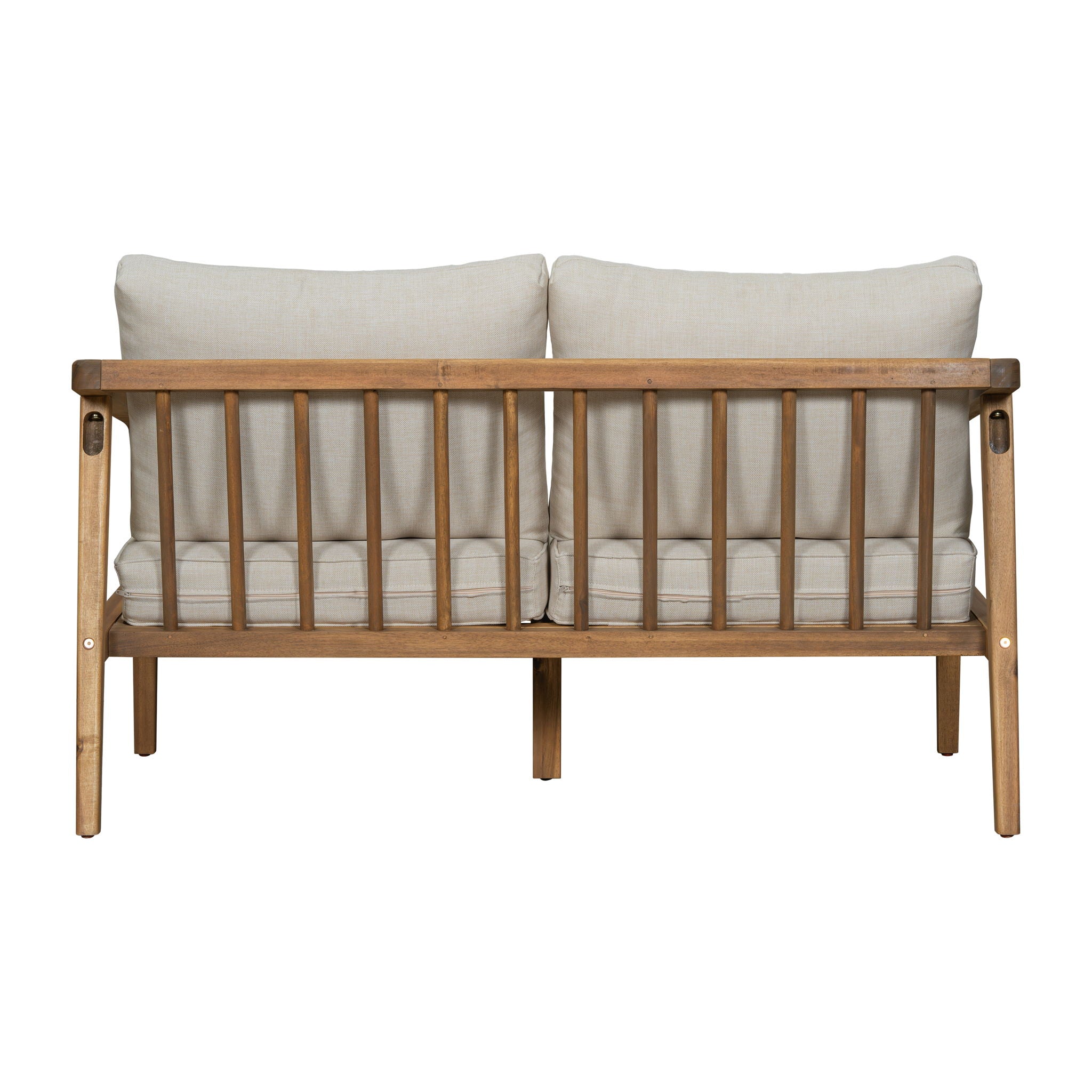 Westin - Outdoor Acacia Wood 4 Pieces Chat Set - Teak / Beige