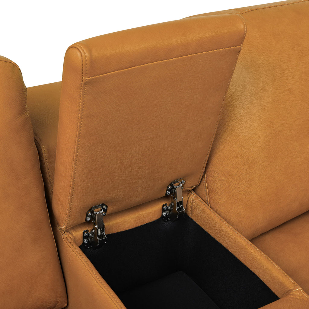 Upholstered Large Arms Sectional With Recliner Seats