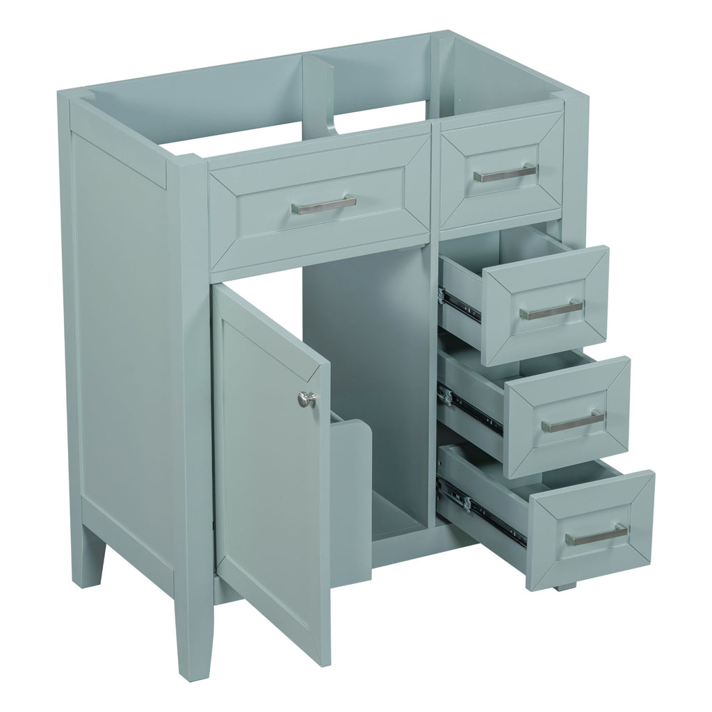 Modern Bathroom Vanity Base Only With Drawers, Freestanding Design
