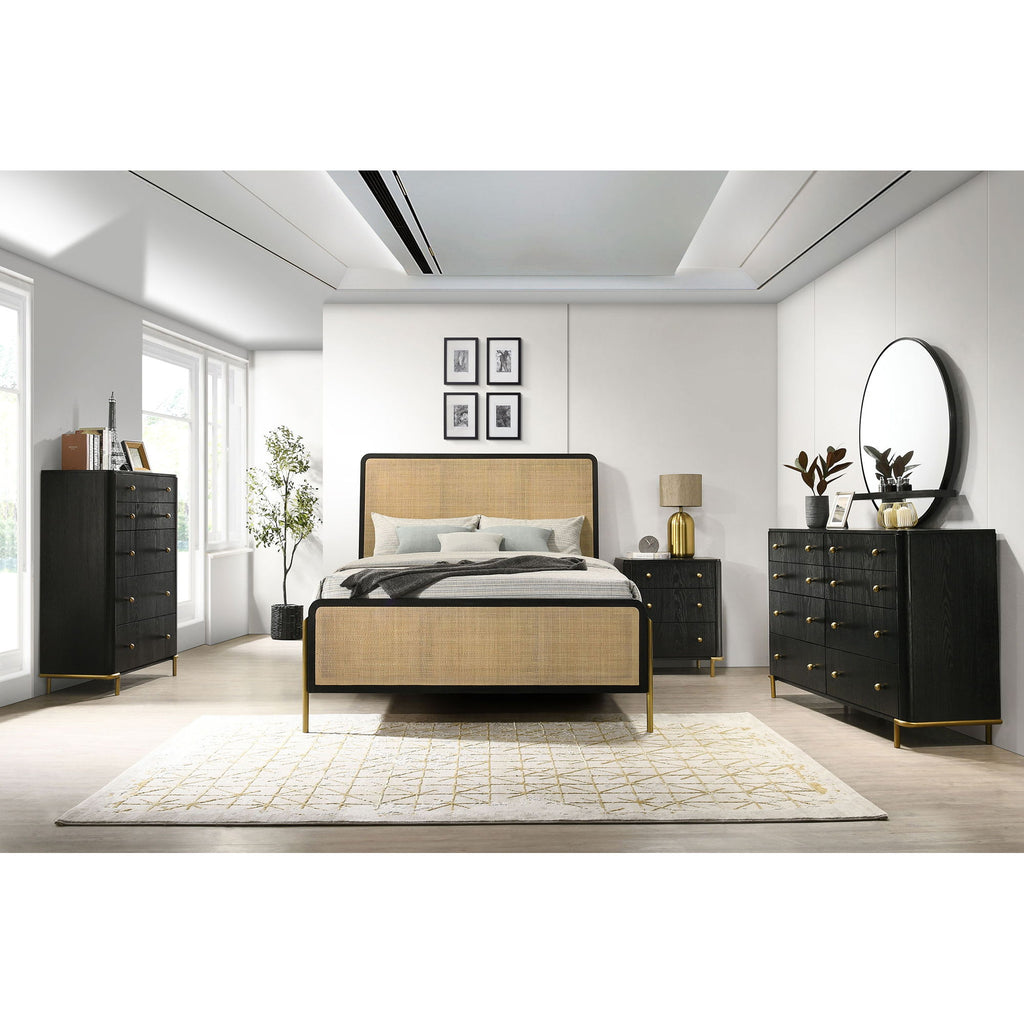 Anser - 8 Drawer Dresser - Black