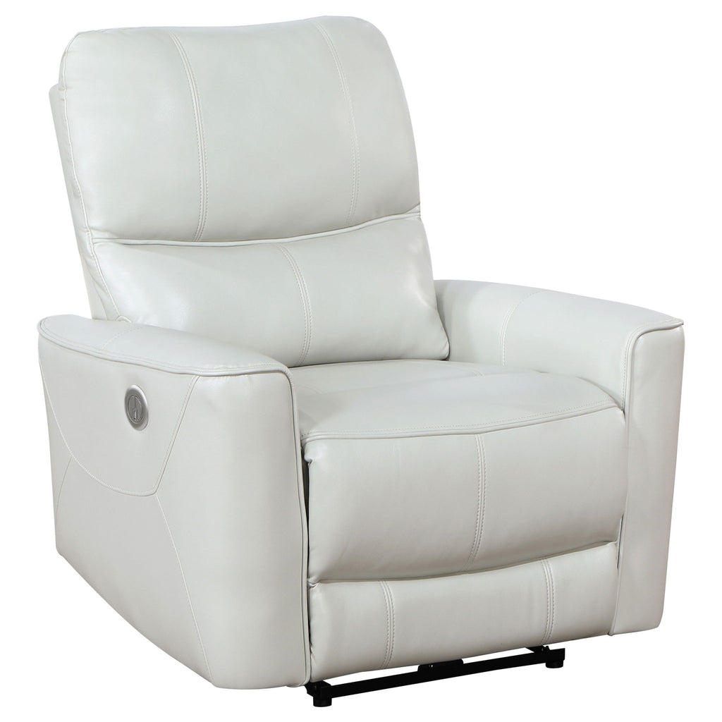 Amberly - 3 Piece Power Reclining Sofa Set - Light Gray