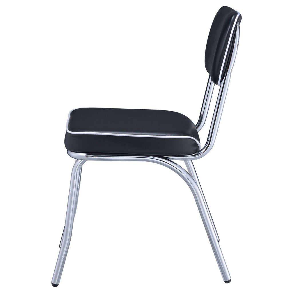 Open Back Upholstered Side Chairs (Set of 2)