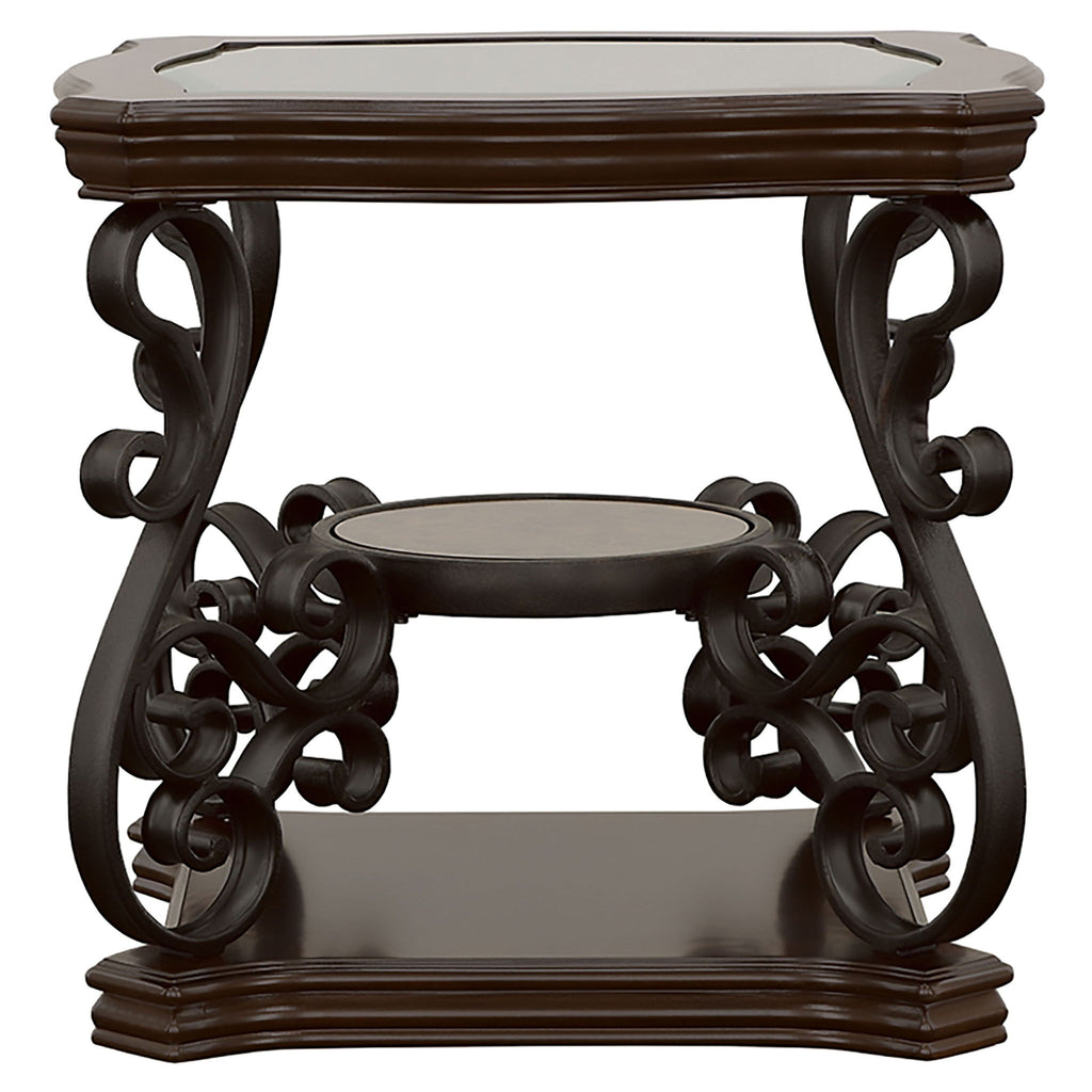 Arrize - Coffee And End Table Set With Scroll Legs