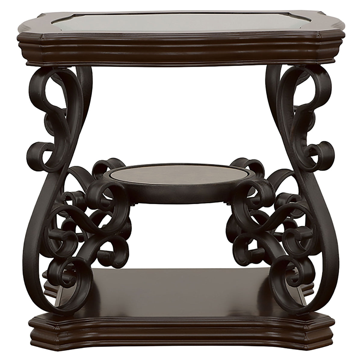 Arrize - Coffee And End Table Set With Scroll Legs
