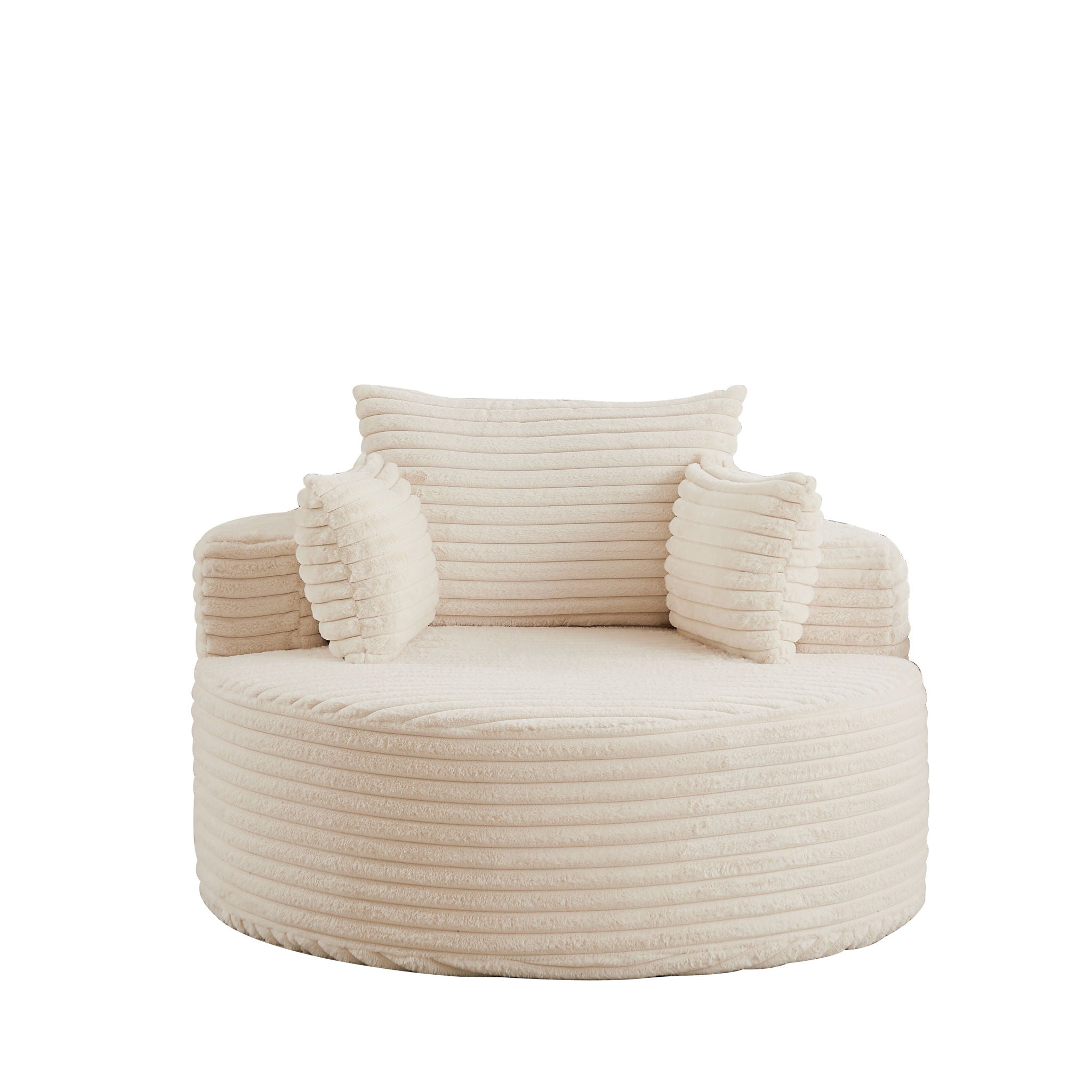 Modern Single Sofa With Backrest Pillow For Living Room