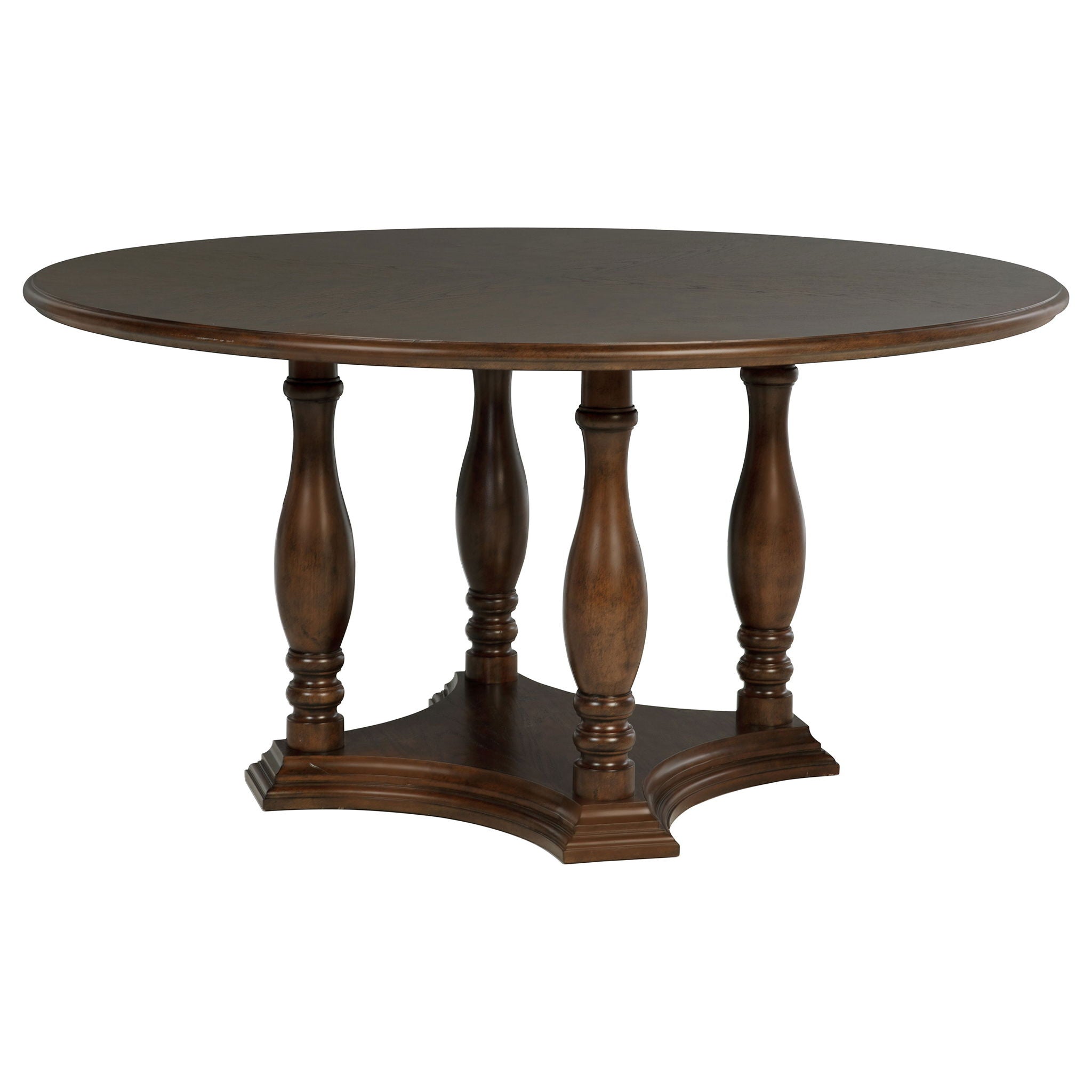 Claire - Round Pedestal Dining Table - Brown