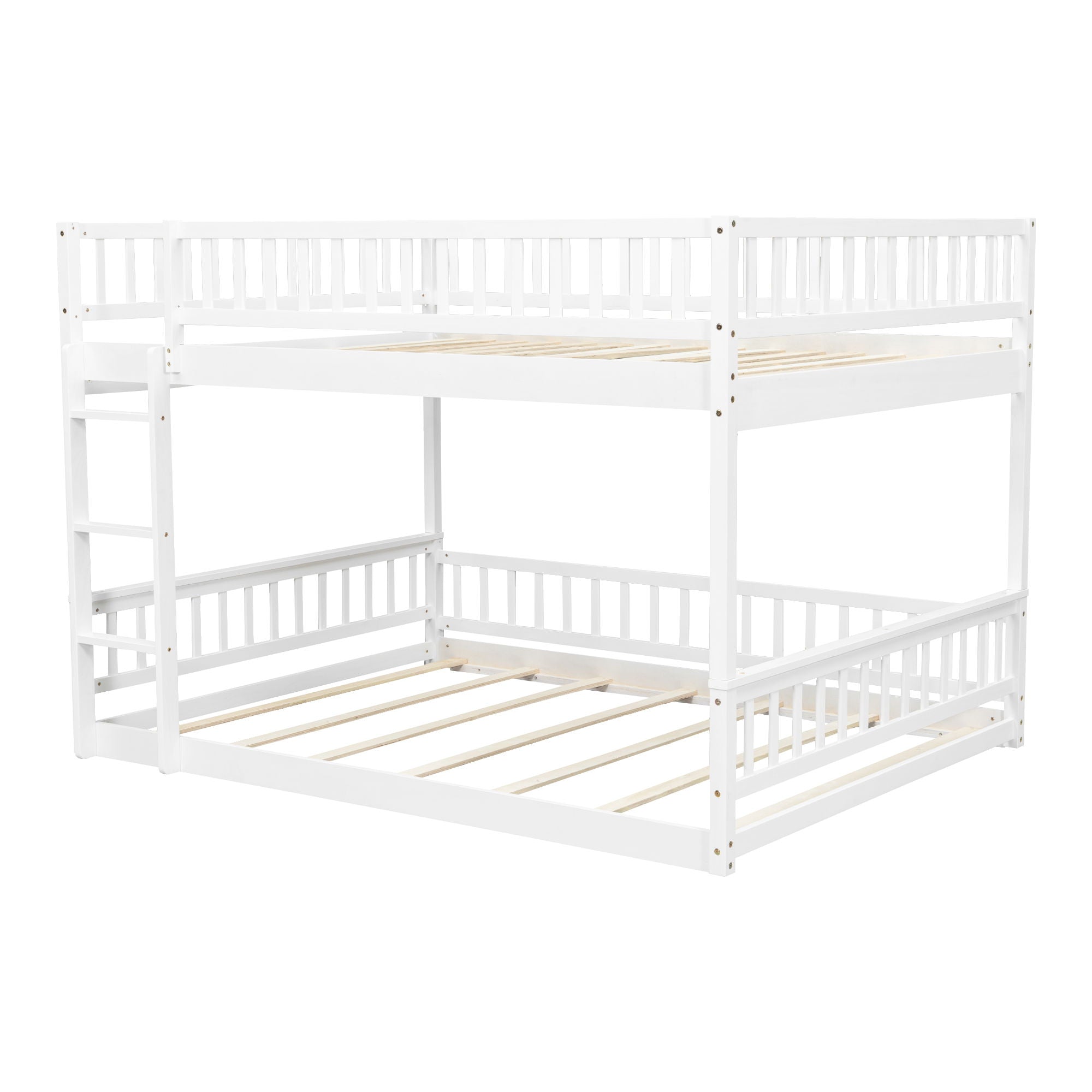 Bunk Bed With Ladder And Guardrails