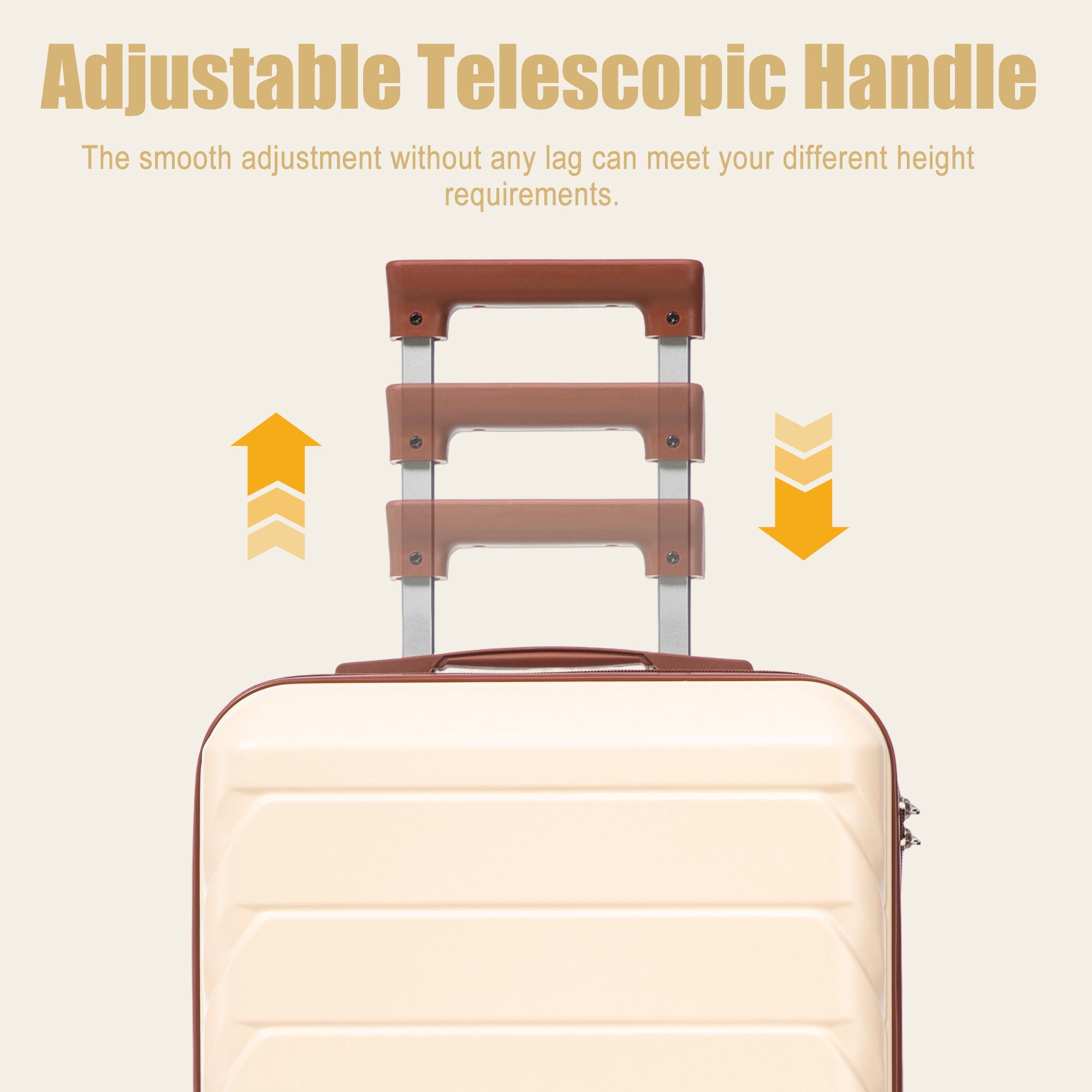 Hard Shell Travel Luggage With Scratch Resistant Surface