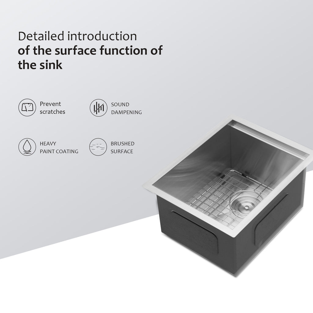 Laundry Workstation Undermount Utility Sink, Deep Single Bowl