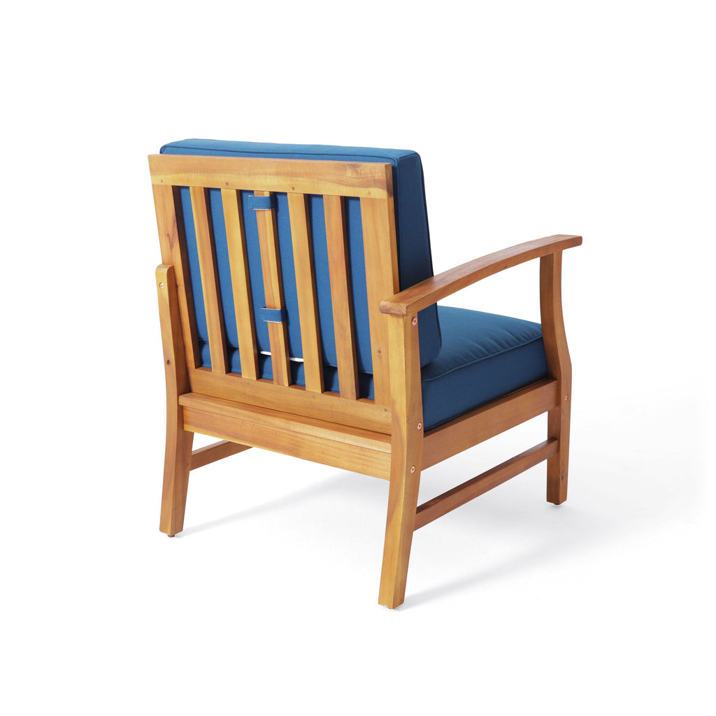 Perla - 5 Pieces Sofa Set - Blue