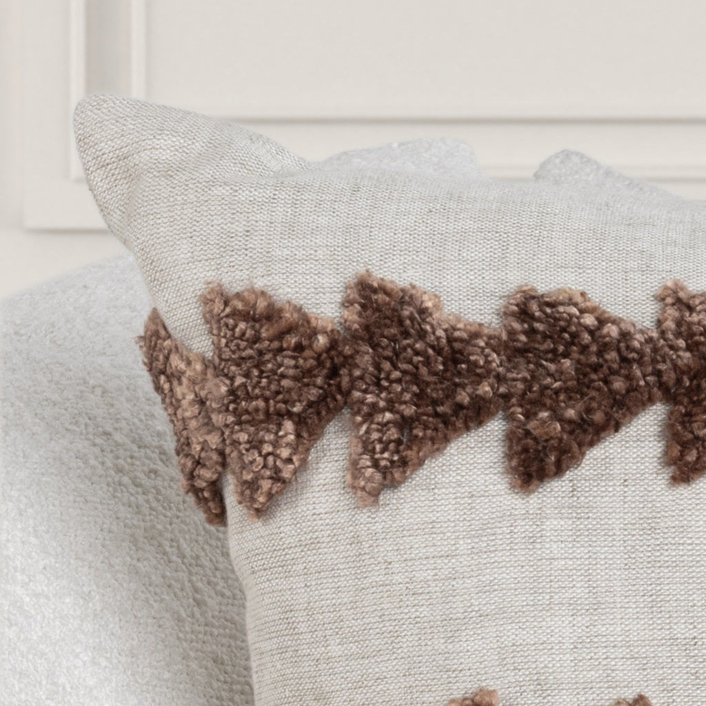 Essay - 22" x 22"Pillow - Frothed Brown