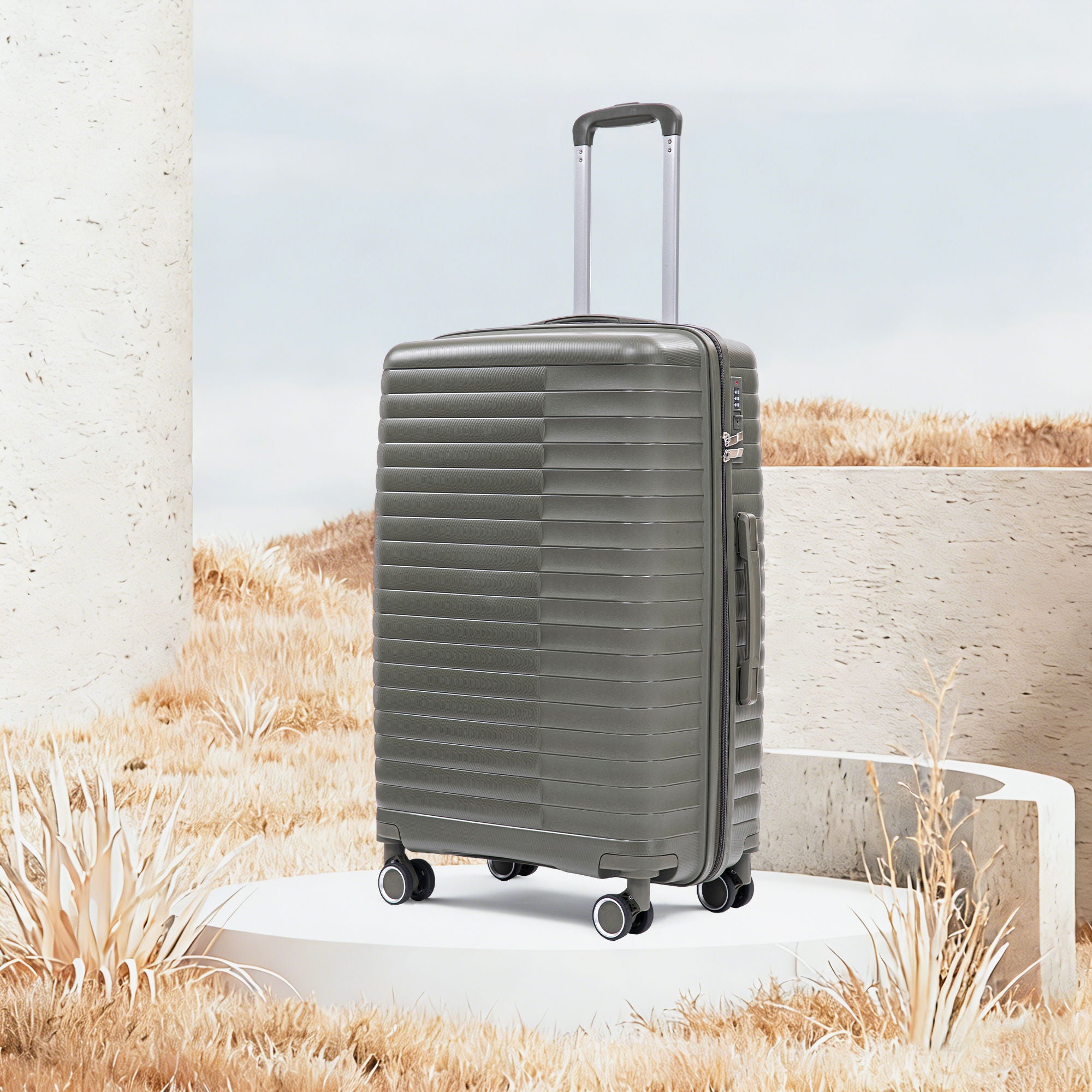 4 Piece Luggage Set, Combination Lock