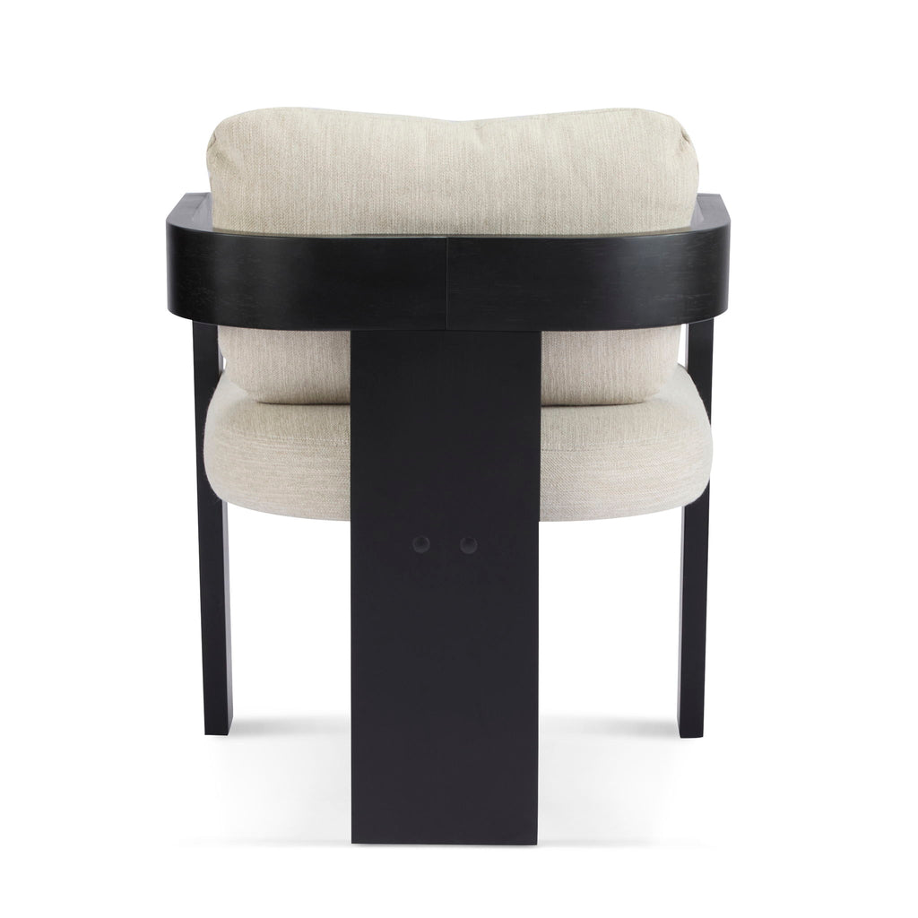 Dining Chairs & Pillow Back (Set of 2) - Beige / Black