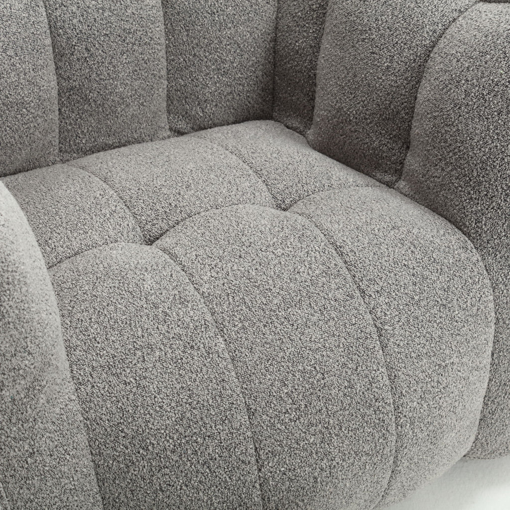 Soft Bean Bag Chair With High Resilient Foam (Chips) - Gray