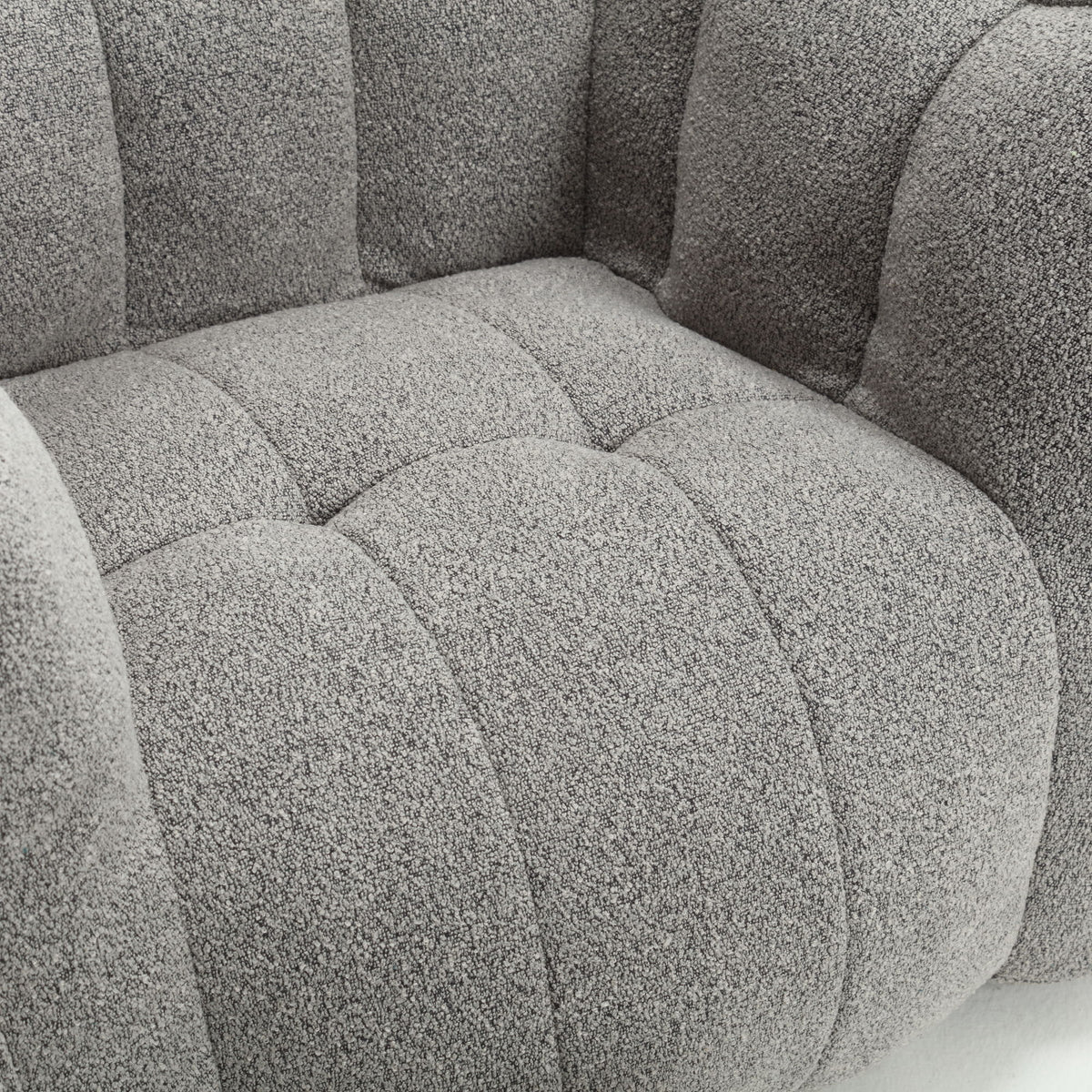 Soft Bean Bag Chair With High Resilient Foam (Chips) - Gray